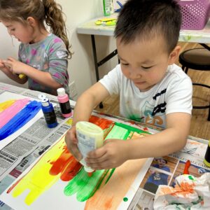 Art Explorer age 3-6 works with mixed media