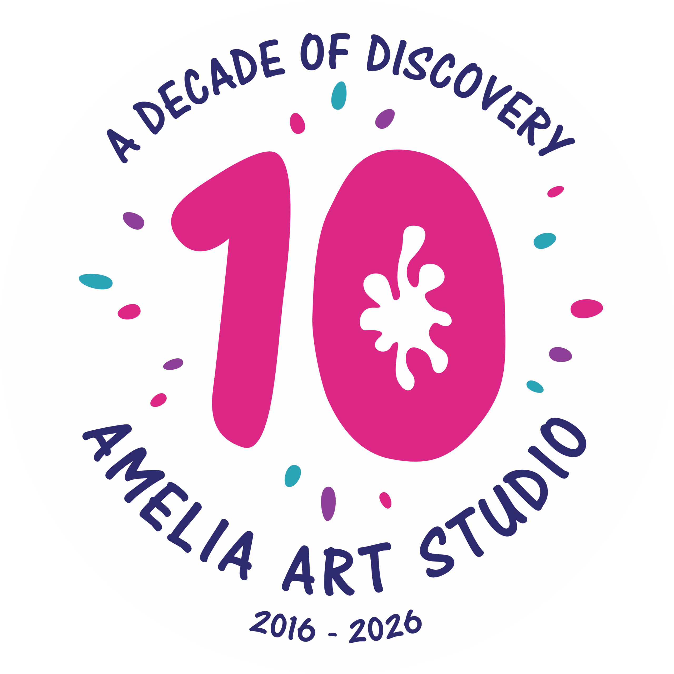 Amelia Art Studio 10th Anniversary Seal