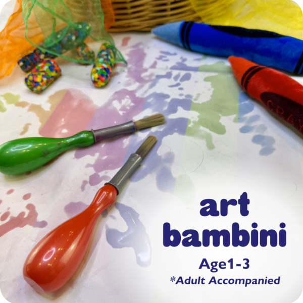 Art Bambini introduces clay, painting and drawing to little ones.