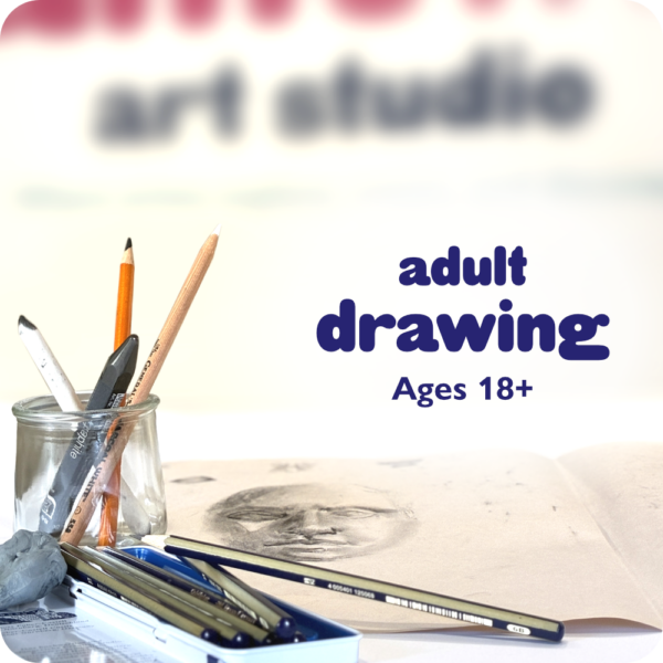 Our adult Drawing class for beginners develops observational skills, technique, composition, shading, and creative confidence through guided instruction in a supportive studio environment.