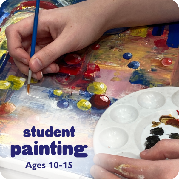 Discover the exciting world of acrylic painting in this technique-focused class designed for young artists, ages 10-15.